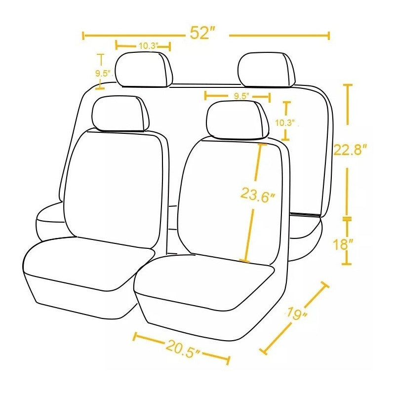 Funda Cubre Asiento Auto Rosado Universal 9pieza Rosa Diseño