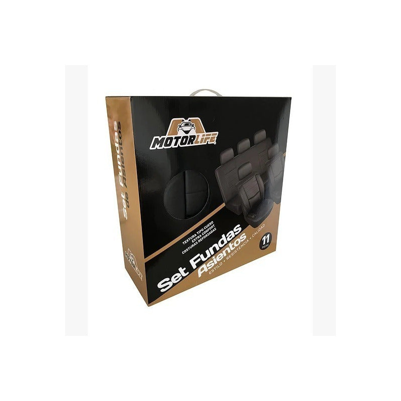 Fundas Cubre Asientos Eco Cuero Motorlife Premium /r&c