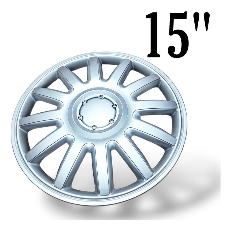 Set X4 Tapa Rueda Aro 15 Cromada Designer Tapa 15 Auto /r&c