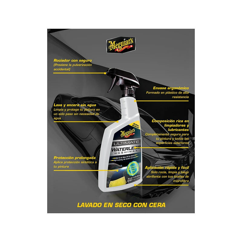 Meguiar's Lavado En Seco Y Cera Para Auto Wash&wax Limpiador