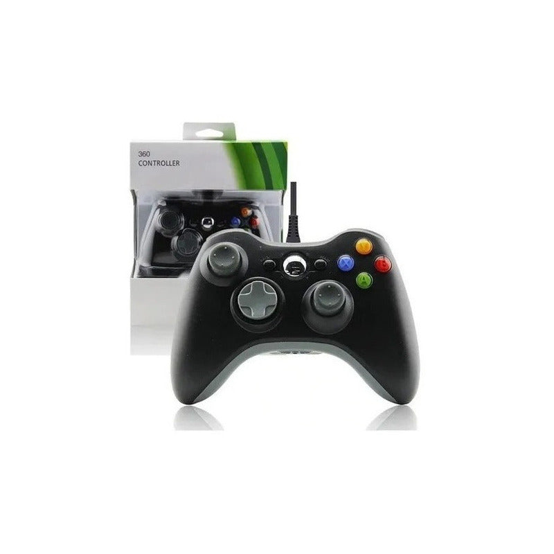 Control Xbox 360 Joystick Mando 360 Pc Cable Color Negro Usb