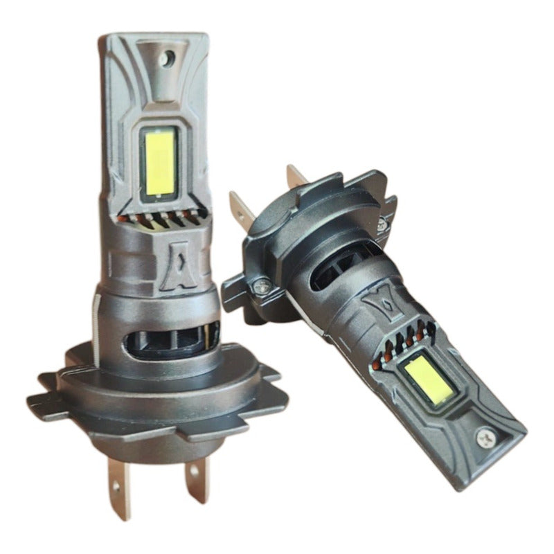 X2 Ampolleta Turbo Led 12v 6000lm Auto H7 Sin Cables