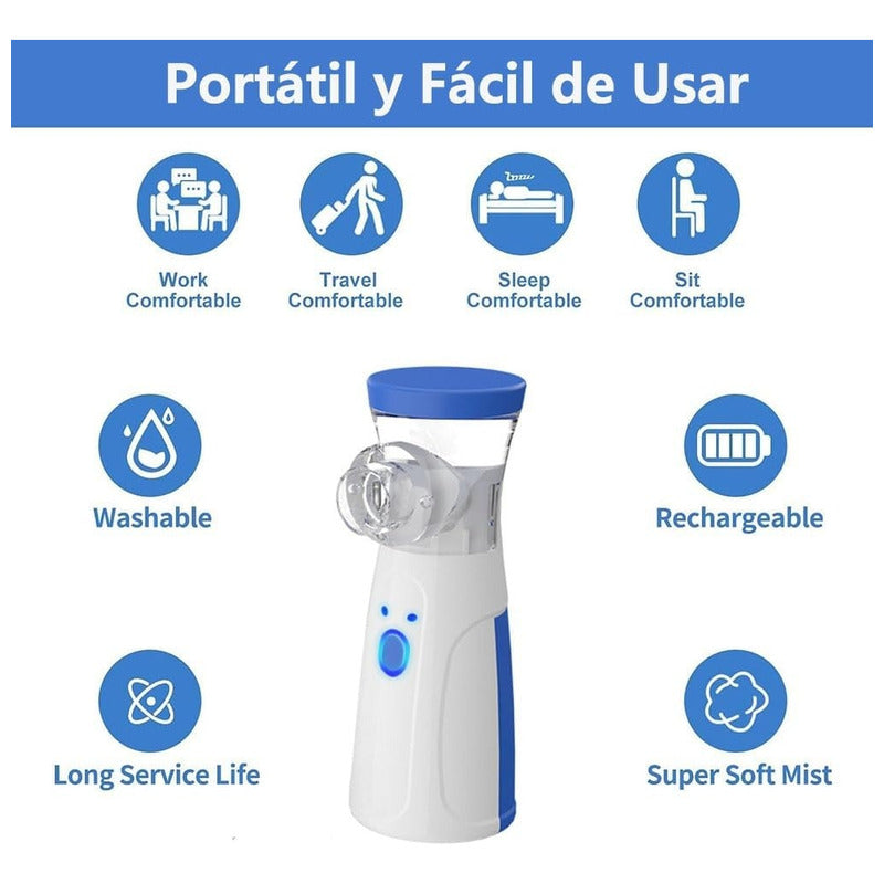 Nebulizador Portátil Niños Adultos Inhalador Eléctrico /r&c
