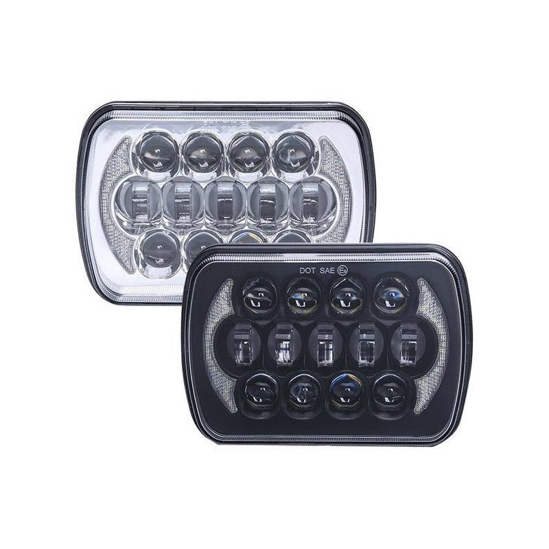 Foco Led Óptico 7x6 Intermitente 5x7 Embutido X2 Par Ah/r&c