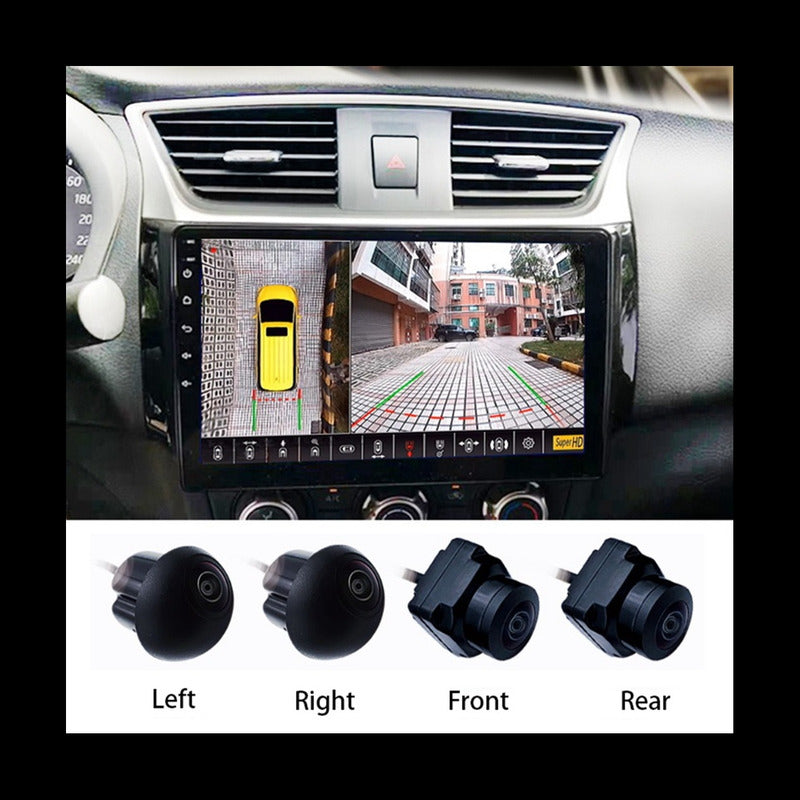Kit Cámaras 360° De Estacionamiento Aiwa Para Radio Android