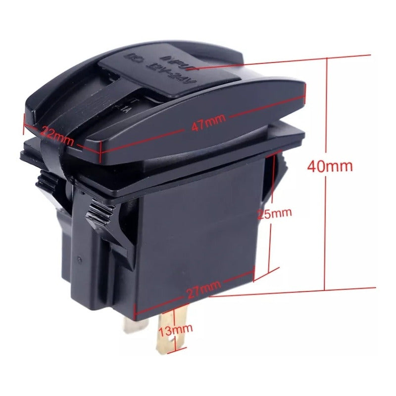Adaptador Doble Usb Enchufe Encendedor Mod2 Auto 12-24v 3.1a