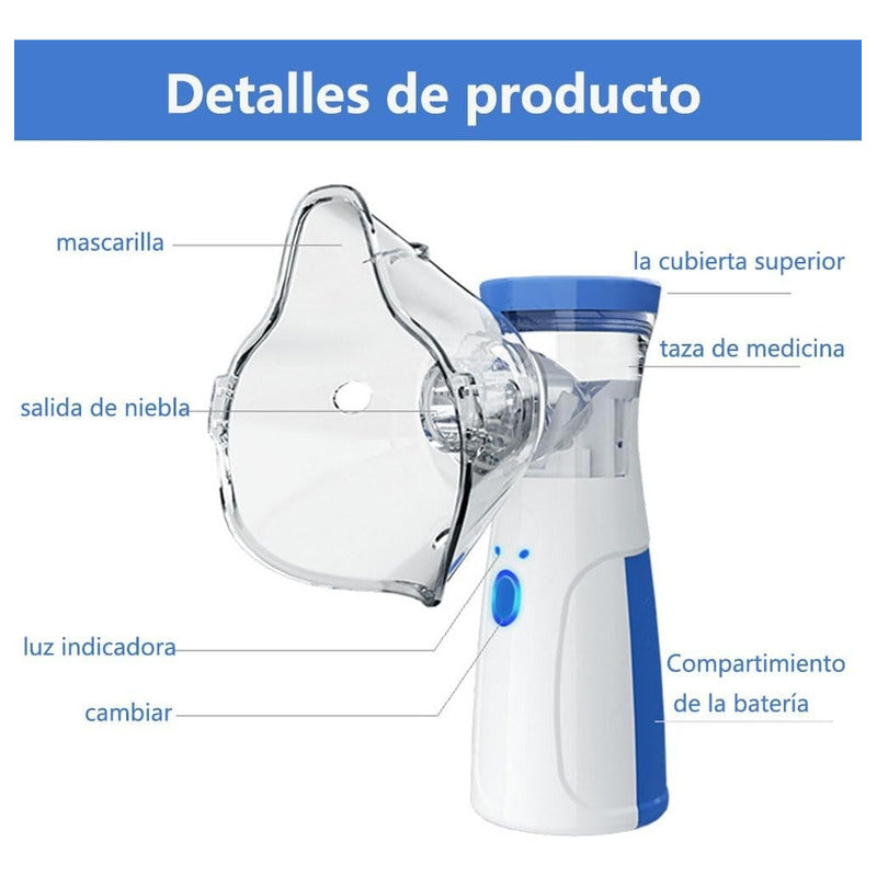 Nebulizador Portátil Niños Adultos Inhalador Eléctrico /r&c