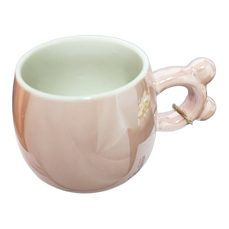 Taza Efecto Espejo Con Mango Orejitas De Oso Mug Tazón/ryc