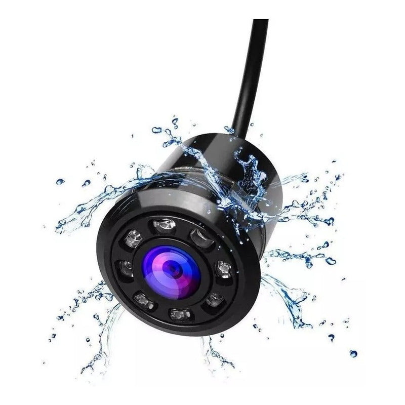 Camara De Reversa Hd Embutida 8 Led Retroceso Vision Nocturn