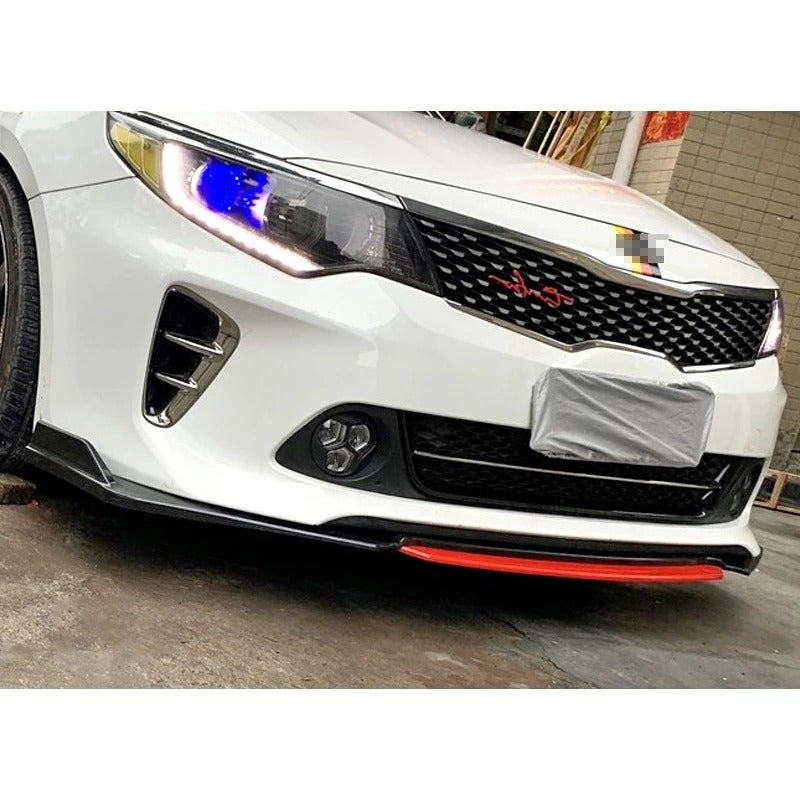 Lip Frontal 4 Piezas Rojo Bumper Parachoques Universal /r&c
