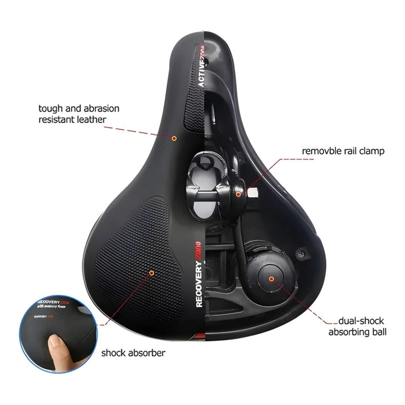 Sillin Asiento D Bicicleta Antiprostático Acolchado Meryfoam