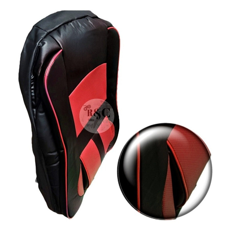 Set Fundas Cubreasiento 100% Eco Cuero Con Bolsillo Respaldo