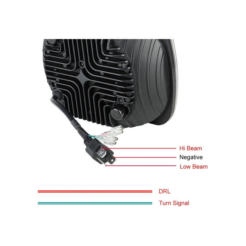 X2 Neblinero 7x6 Foco Led 5x7 Led Con Drl Bicolor 12-24v