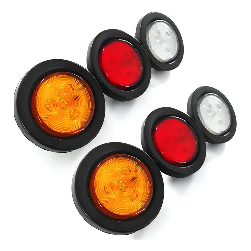 X6 Luz Led Trasera 24v Luz Trocha Camión Blanco Ámbar Rojo