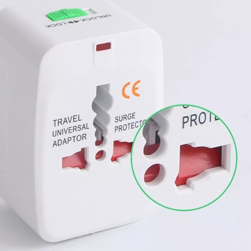 Adaptador De Enchufe Viajero Conector Universal Para Viaje