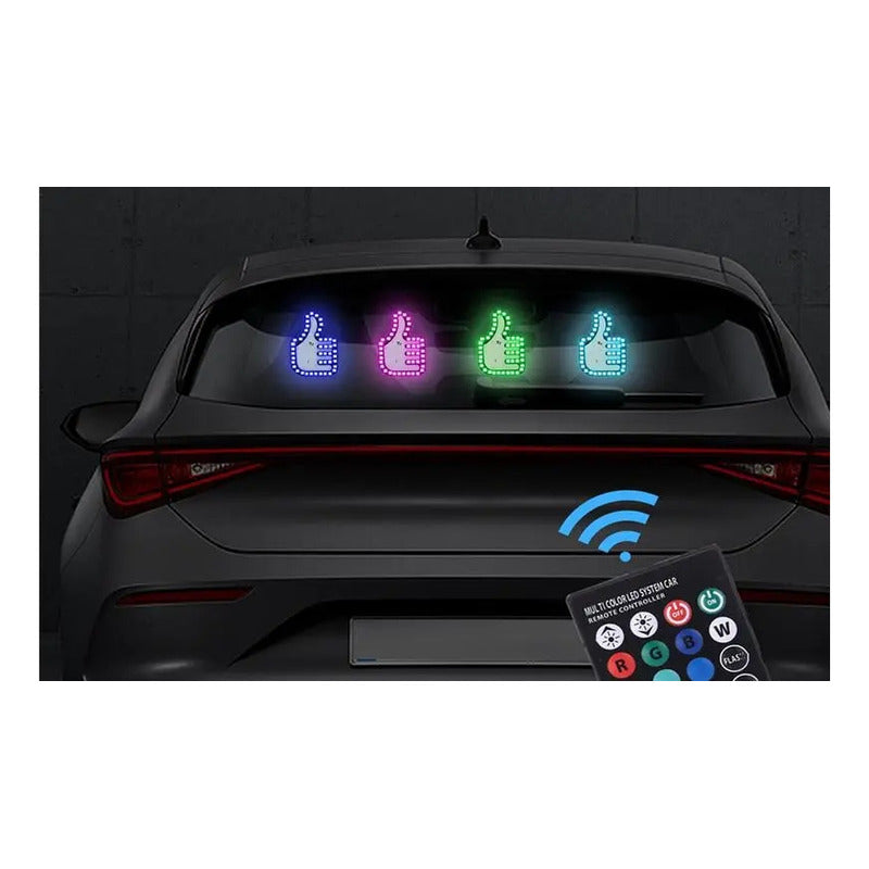 Mano Led Señal Parabrisa Auto Usb Luz Rgb Gestos Cn Control