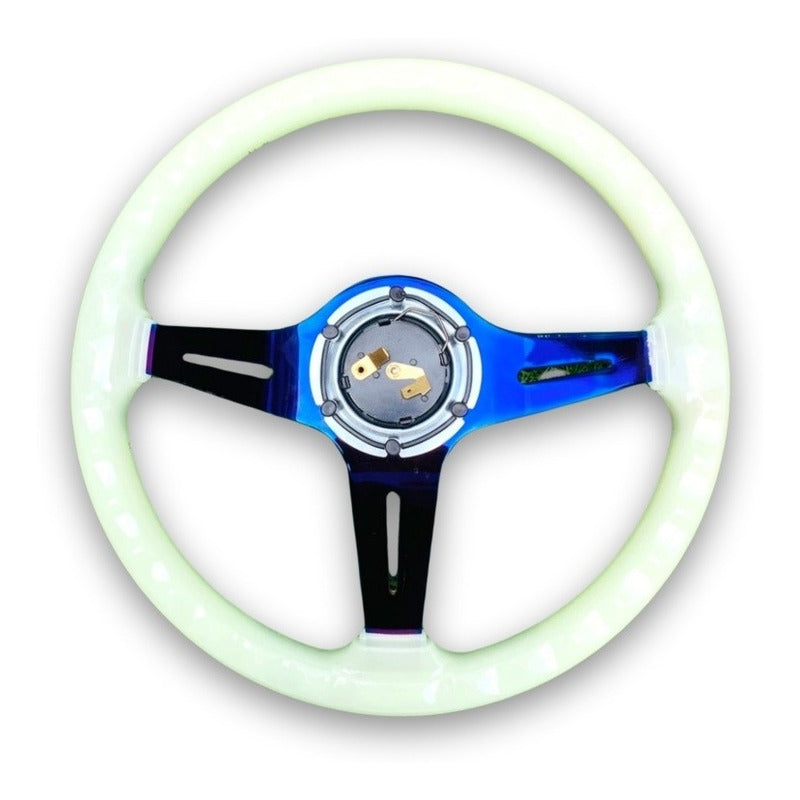 Volante Deportivo Reflectante Tipo Drift Auto Tuning Univers