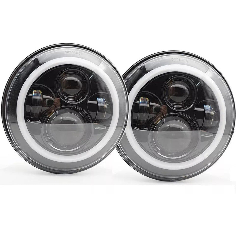 Kit Foco Jepp 7'' Ojo De Ángel + Foco Antiniebla 4'' Wrangle
