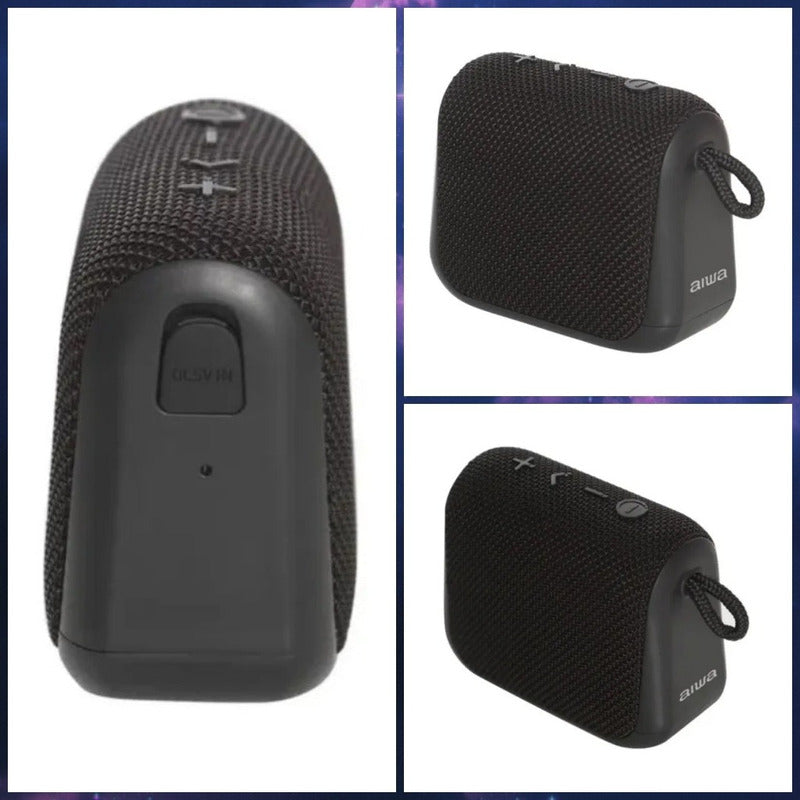 Parlante Aiwa Portátil Impermeable Awkf3b Bluetooth Recarga