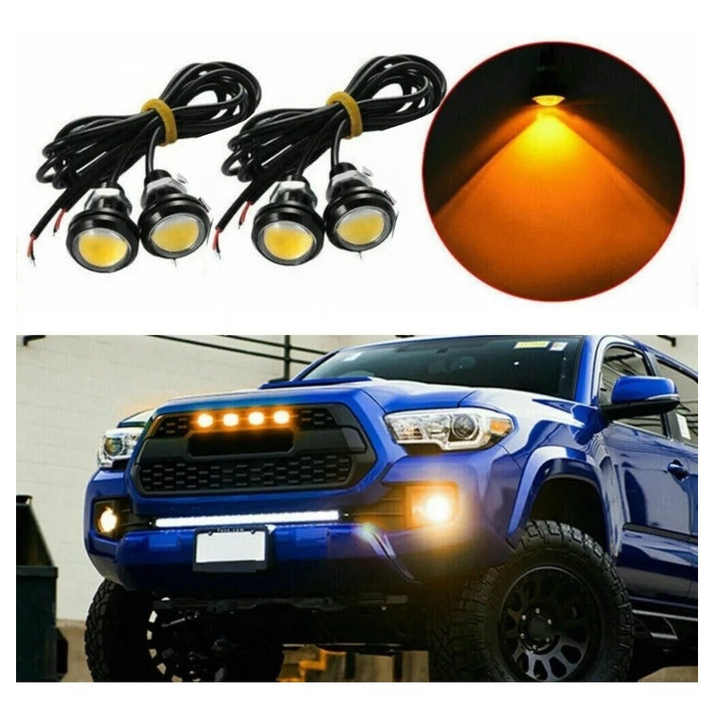 X4 Ojo De Águila Luces Led 23mm 9w Auto Tuning Universal Ryc