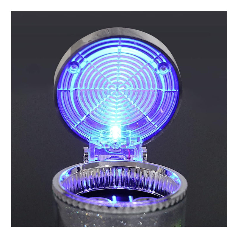 Cenicero Auto Cn Luz Led Soporte Rejilla Del Aire Monedero
