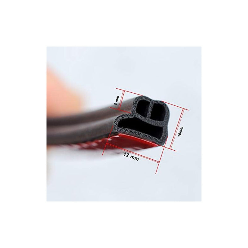 Gomas Aislamiento Sonido Absorción Choque Moldura Puerta 5mt