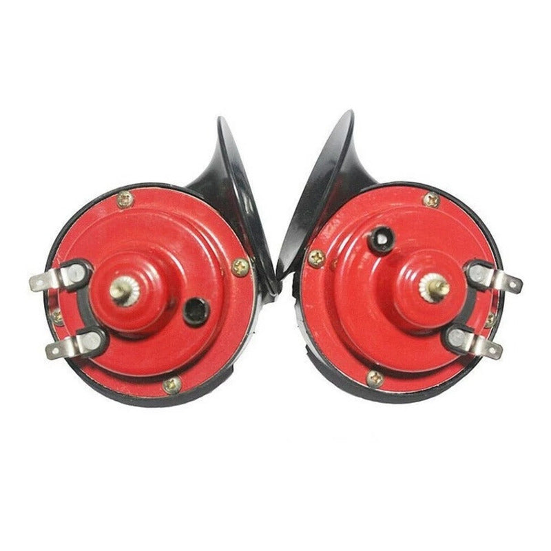 Kit Bocina Caracol Doble Auto Camioneta Moto 12v /r&c