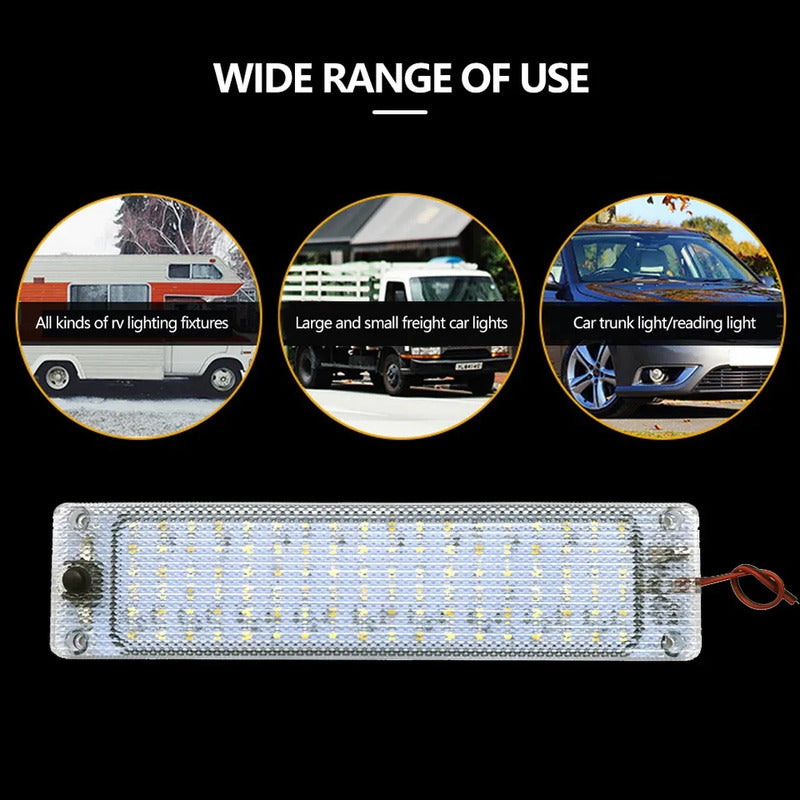Luz De Techo Interior 108led Auto Universal 12-24v R&c