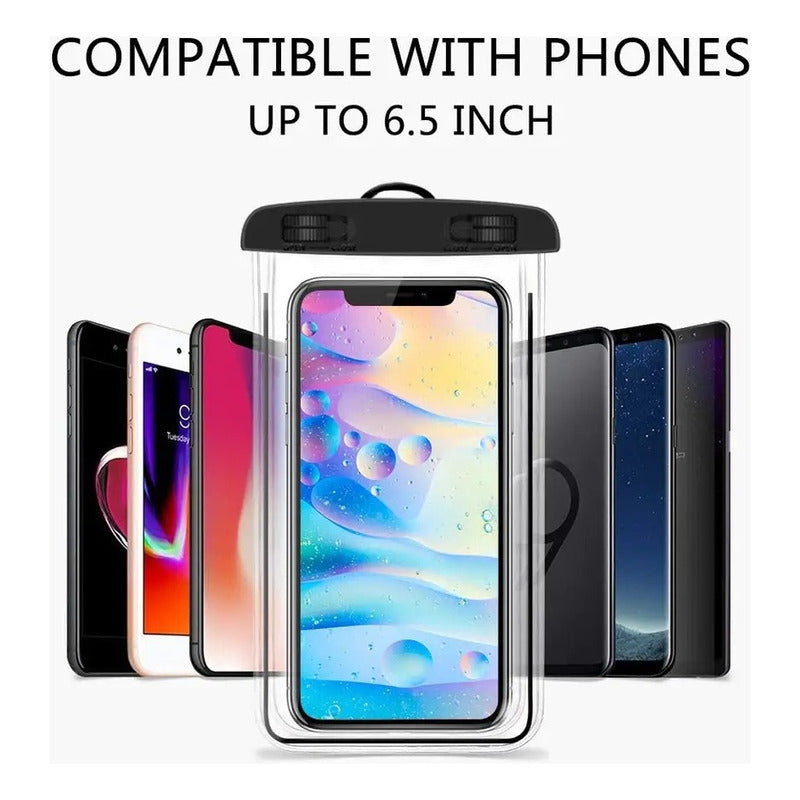 Funda Impermeable Celular Bolsa Anti Agua Sumergible Lluvia