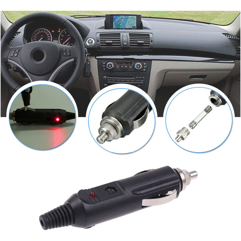 Adaptador Cenicero Con Fusible 12v 5a Sin Cable Enchufe /r&c