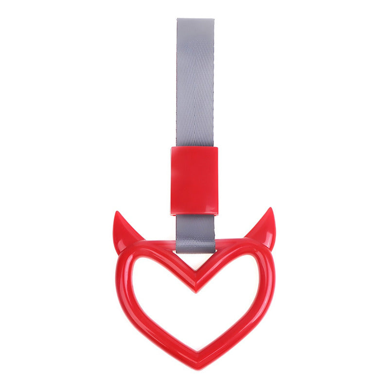 Colgante Anillo Tsurikawa Corazón Fluor Manija Correa D Mano