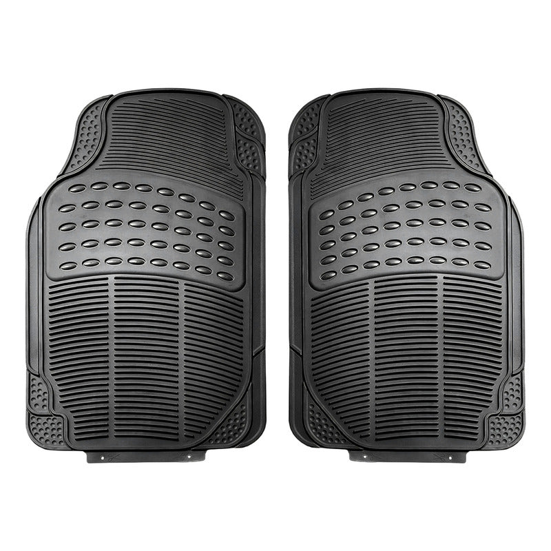 Alfombra Piso De Goma Auto Universal 4 Piezas Doble Camello