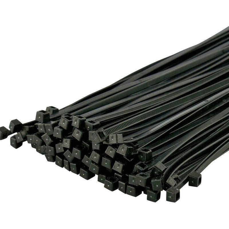 X100pcs Amarras Plásticas 4.8x300mm Multiuso Bridas Nylon Color Negro