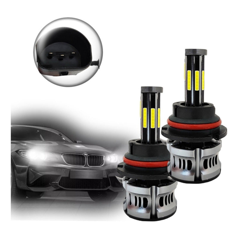 X2 Ampolleta Turbo Led 8 Caras 18000lm 9004/9007 12-24v /ryc