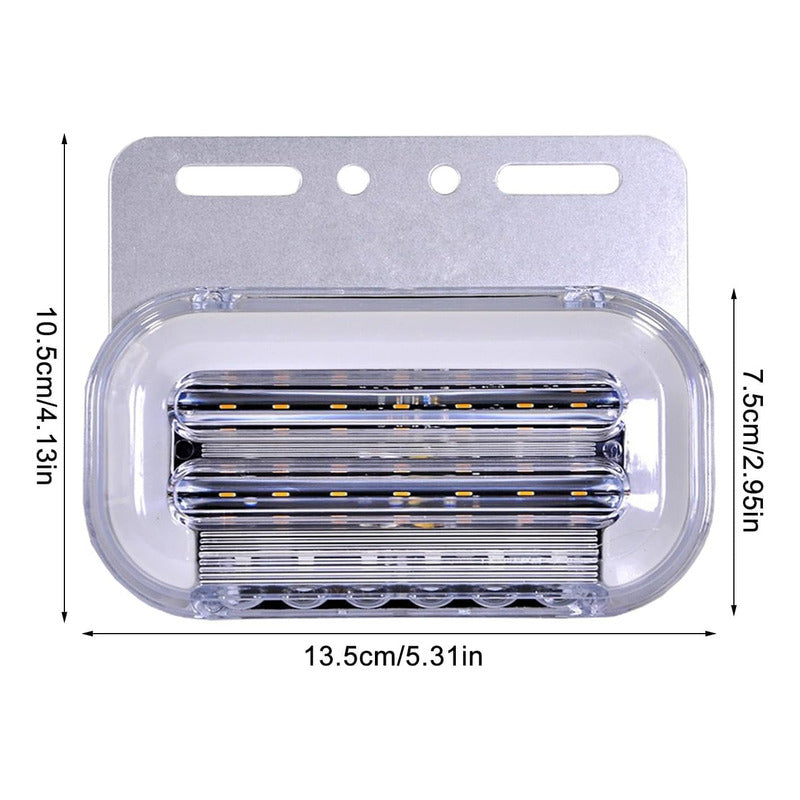 X10 Luz Led De Trocha Bicolor Luz Lateral Secuencial 24v Big