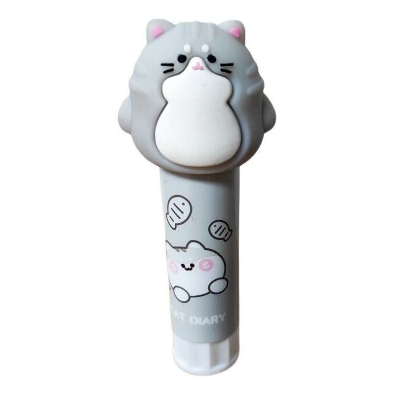 Pegamento En Barra Gato Kawaii Stick Fix Adhesivo Barra Cat