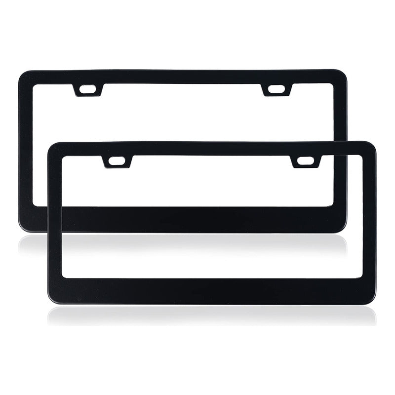 X2 Marco Porta Patente Universal Negro Mate Auto Tunning