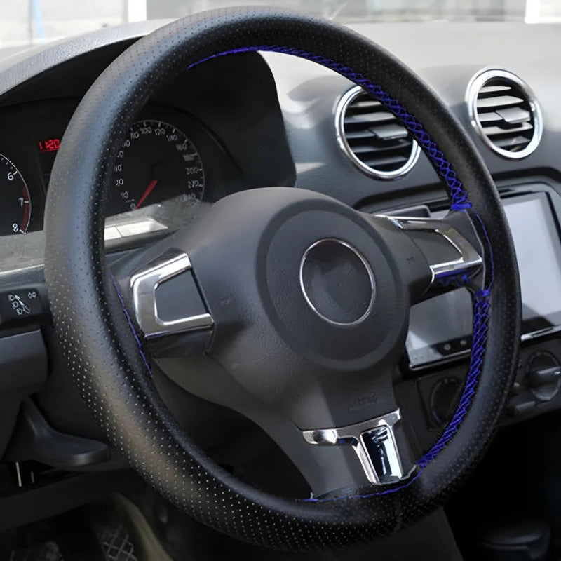 Funda Cubre Volante Cosido Para Auto + Hilo Y Aguja /r&c