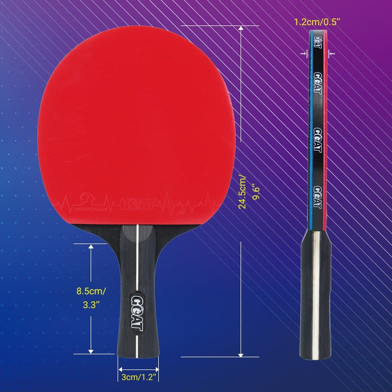 Kit Ping Pong 2 Paletas + 6pelotas + Red + Estuche Goat /r&c