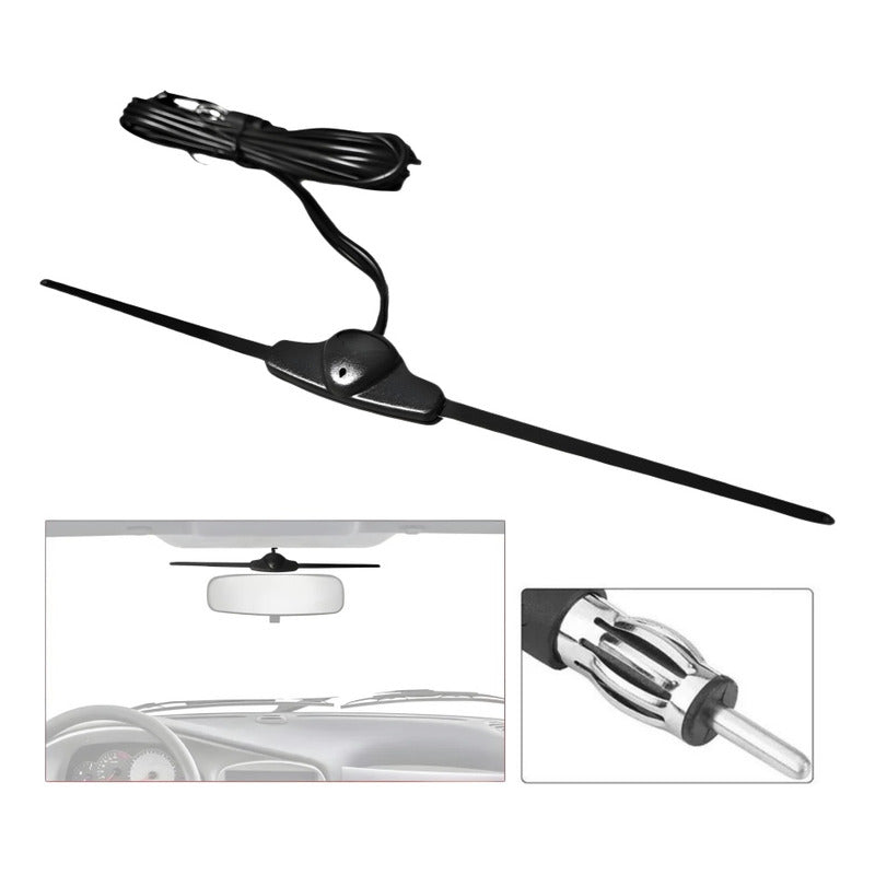 Antena Electrónica Interior Radio Am/fm Parabrisa Auto Unive