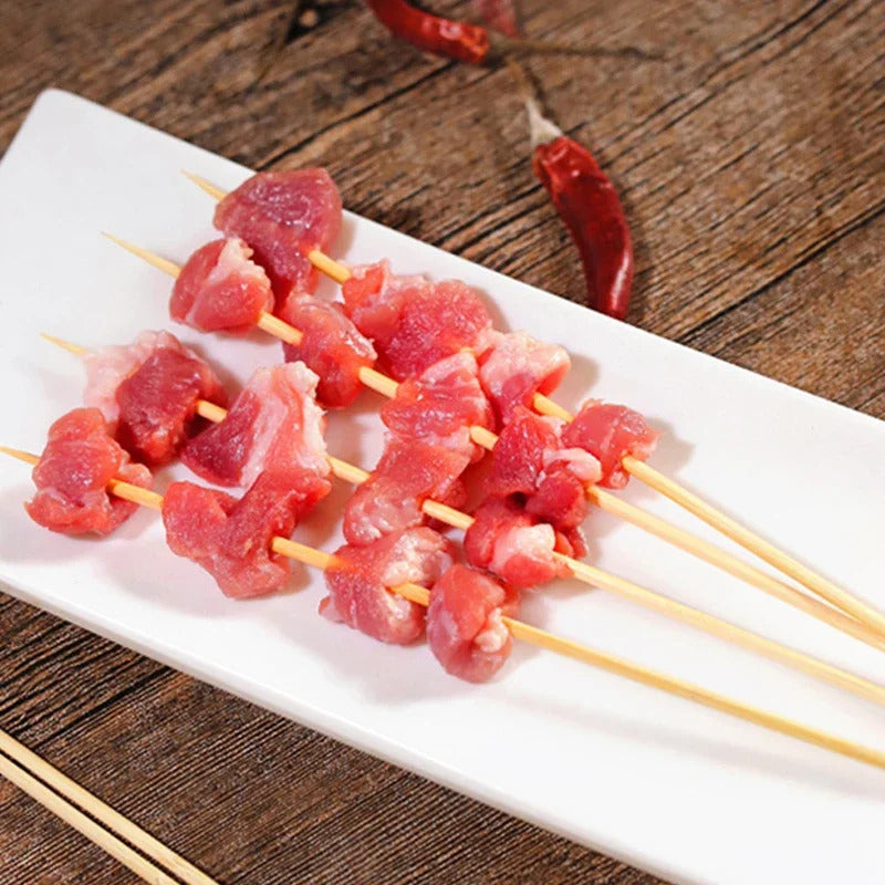 Pack 45 Palos De Anticuchos 30cm 4mm Brochetas Papa Tornado