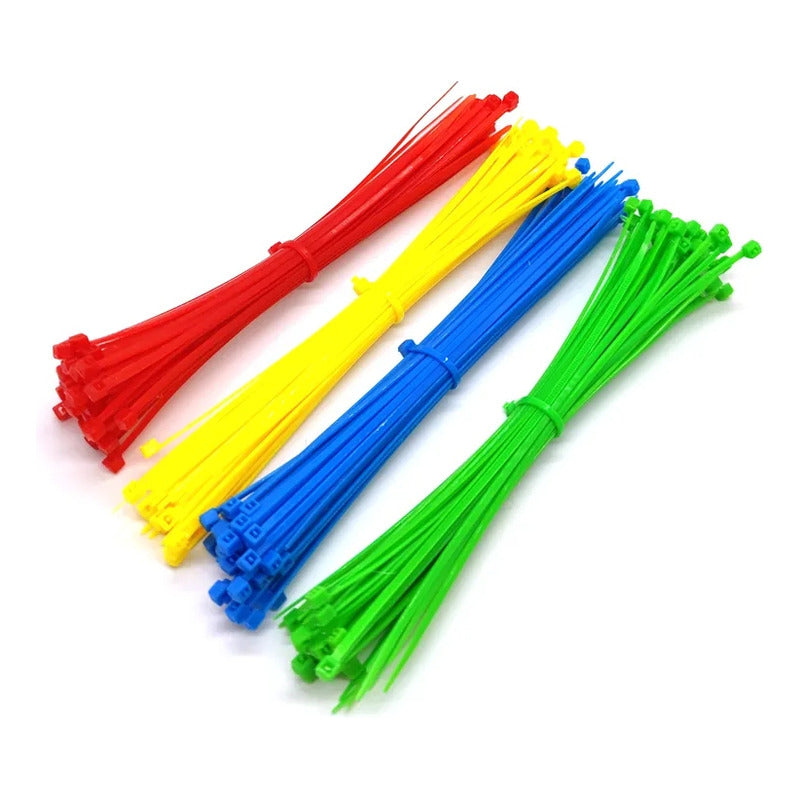 Set 150 Amarras Plásticas 2.5x100mm + Cortador Pela Cable