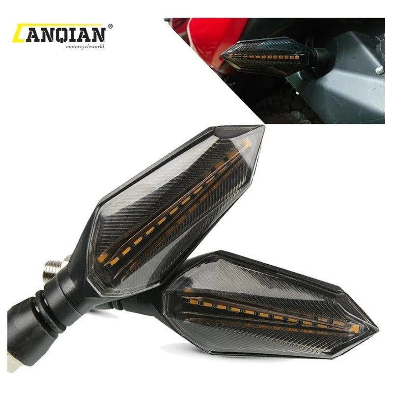 Intermitente De Moto Secuencial Bi Color