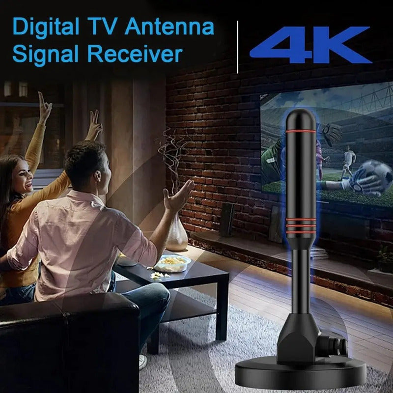 Antena De Tv Digital Hdtv 4k Usb Amplifica Interior Exterior