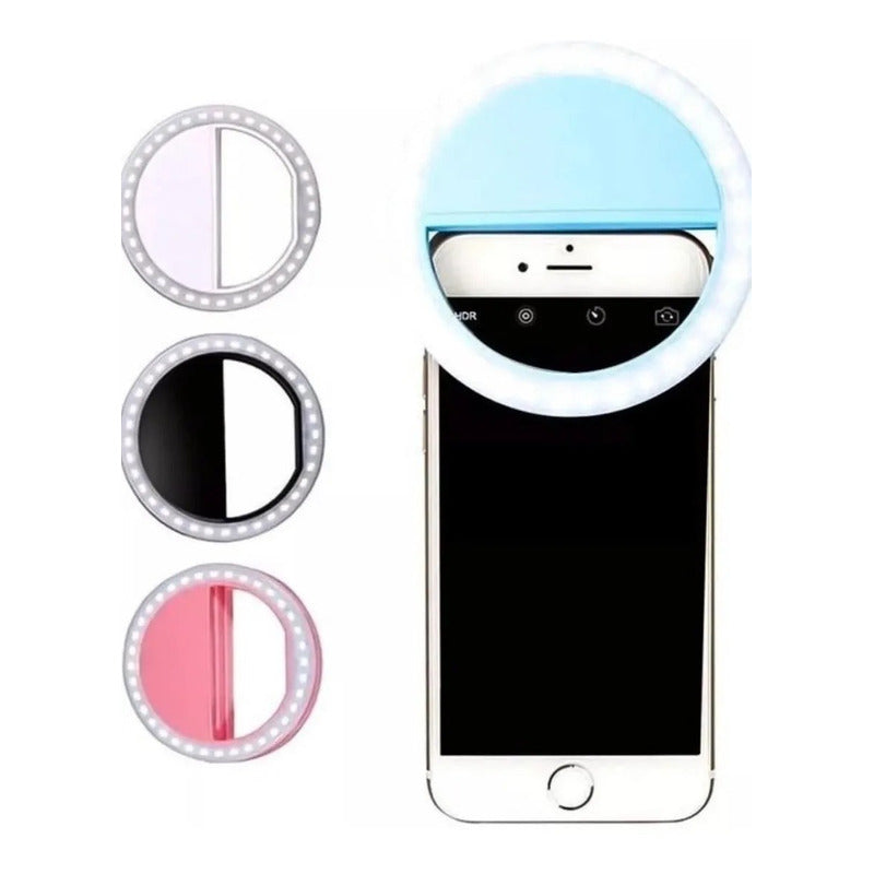 Selfie Anillo Aro Luz Led Celular 3 Modos Iluminación Usb