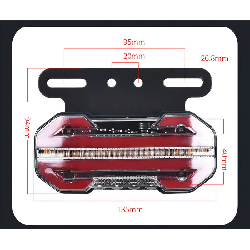 X4 Luz Led De Trocha Bicolor Cn Secuencial 12v/24v Flecha
