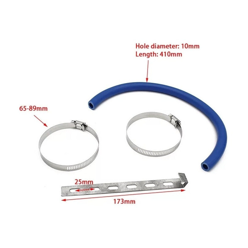 Kit Inducción De Aluminio Tuning 3 Pulgadas + Acople