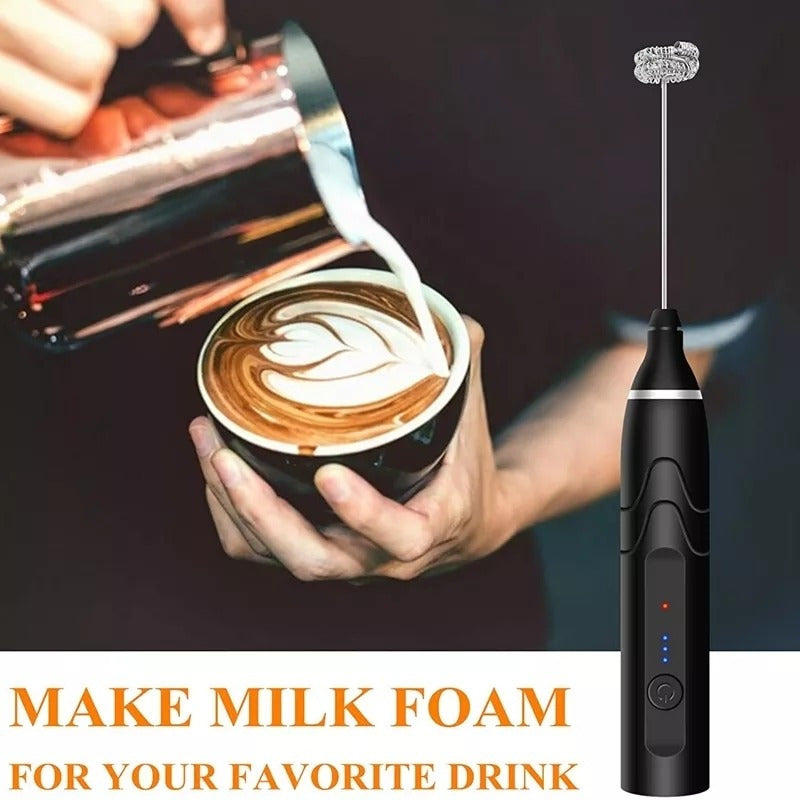 Mezclador Café Espumador Leche Recargable Batidor Portátil