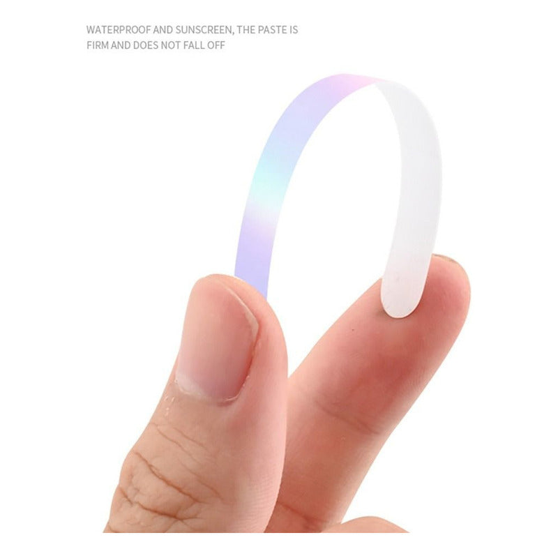 Set Sticker Reflectante Para Llanta 20 Tiras Fluor Auto Moto