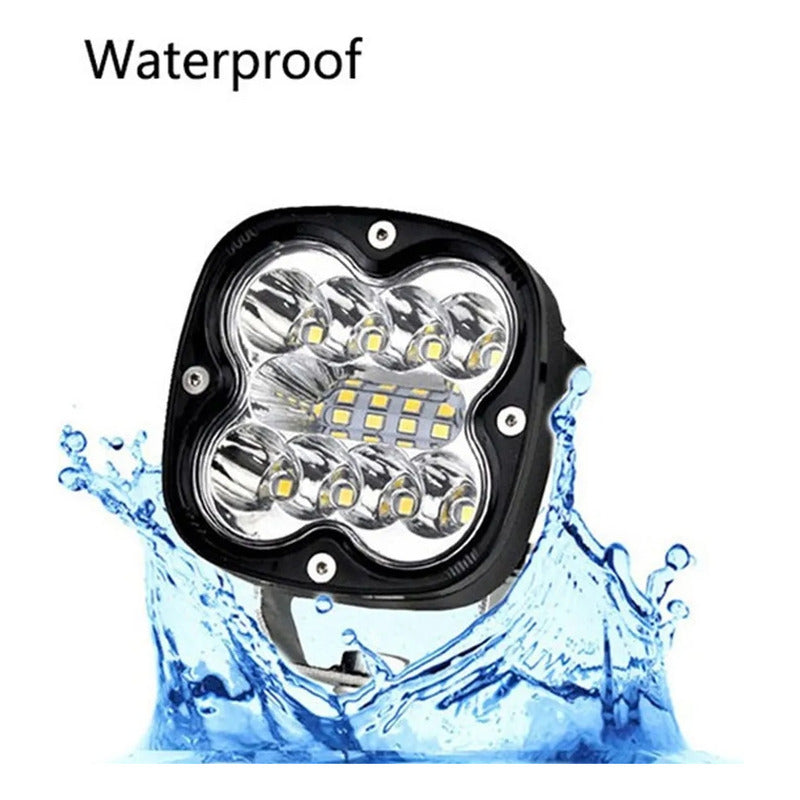 Neblinero Led Destellante 12v-24v Foco Auxiliar Estrobo /ryc